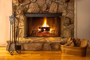 keep the area in front of your fireplace clean